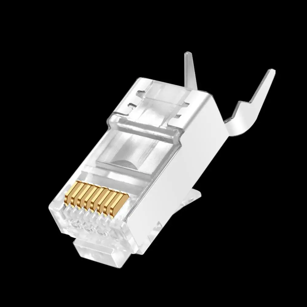 Металлические экранированные разъемы RJ45 50/100 шт. модульные Cat 7 8P8C сетевой