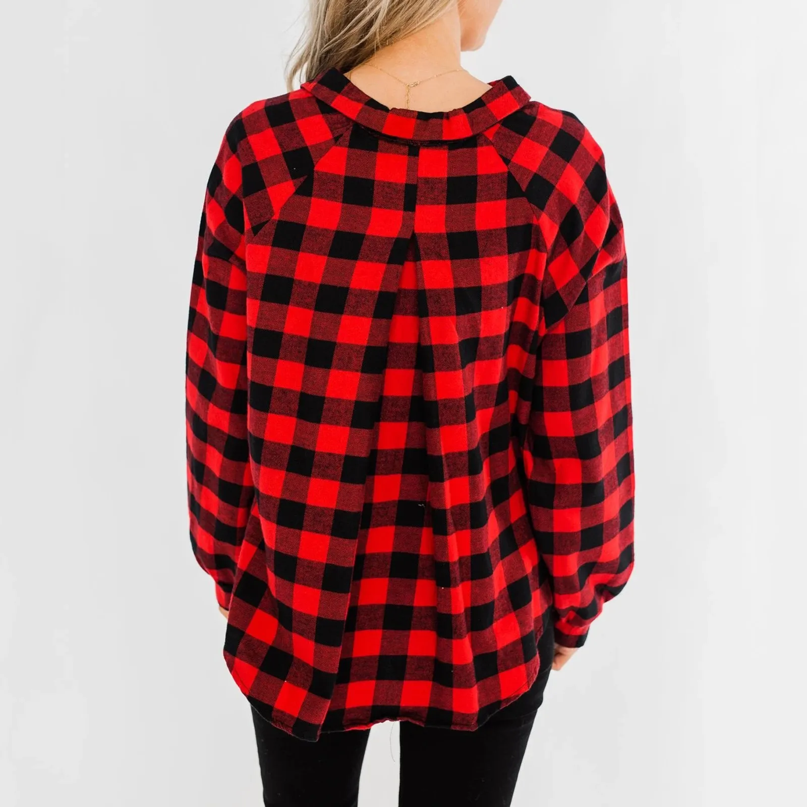 

Women Cotton Shirt Fall Plaid Tied Knot Long Sleeve Cardigan Shirt Loose Literature and Art turn-down collar Shirt blusas mujer