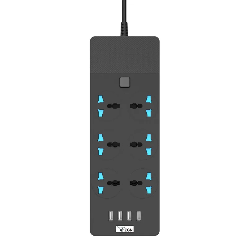Домашняя Портативная USB удлинитель свинцовая лента питания, 6 Мульти USB зарядное устройство, 3 отверстия розетка, европейские стандартные бо... (art.: 3a35d9eafbb) - 3a35d9eafbb