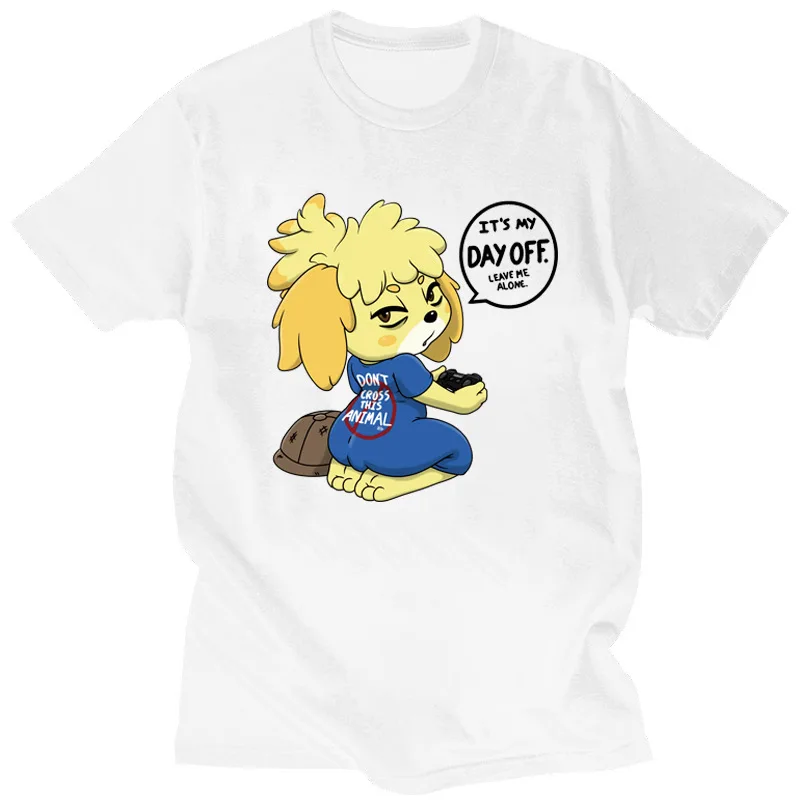 

WK Men's Casual High Quality 100%Cotton Short Sleeve T-Shirt IT'S MY DAY OFF Printing O-neck Casual Hip Hop T-shirt