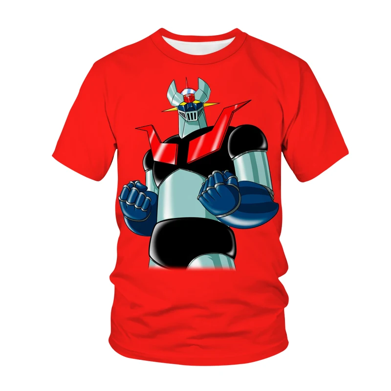 2021 футболка mazinger z с 3d принтом робота из аниме-фильма уличная одежда мужская