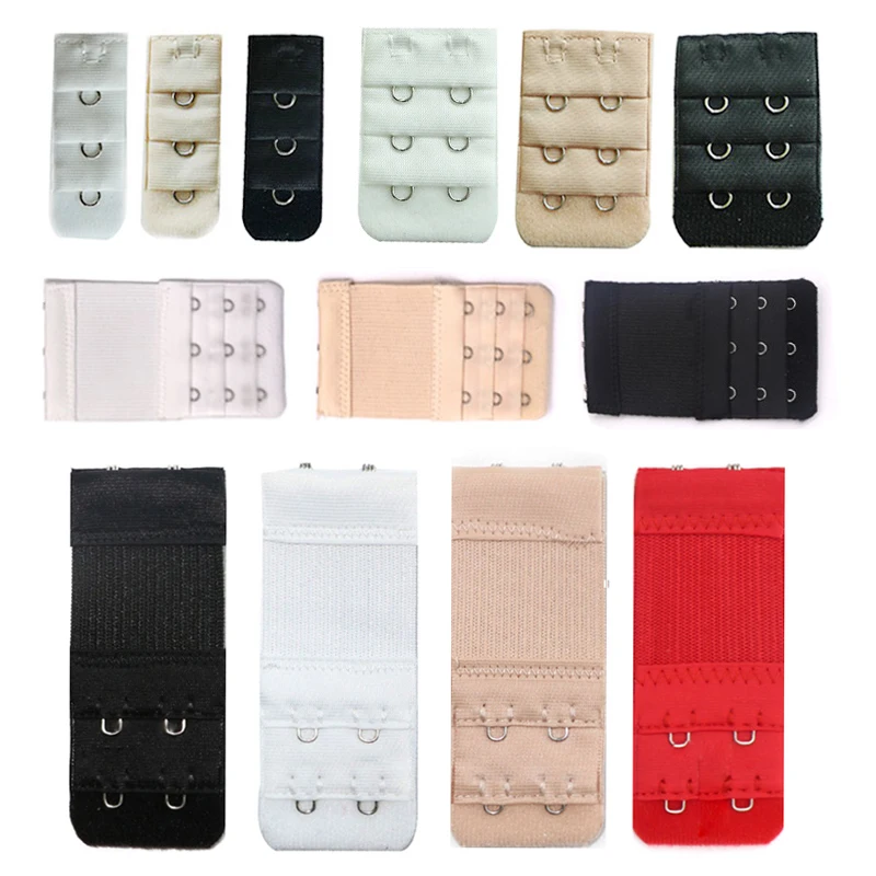 

3/4/5pcs Bra Extender Strap Buckle Extension 1/2/3 Hooks Bra Extension Bra Strap Extender Sewing Tool Intimates Accessories