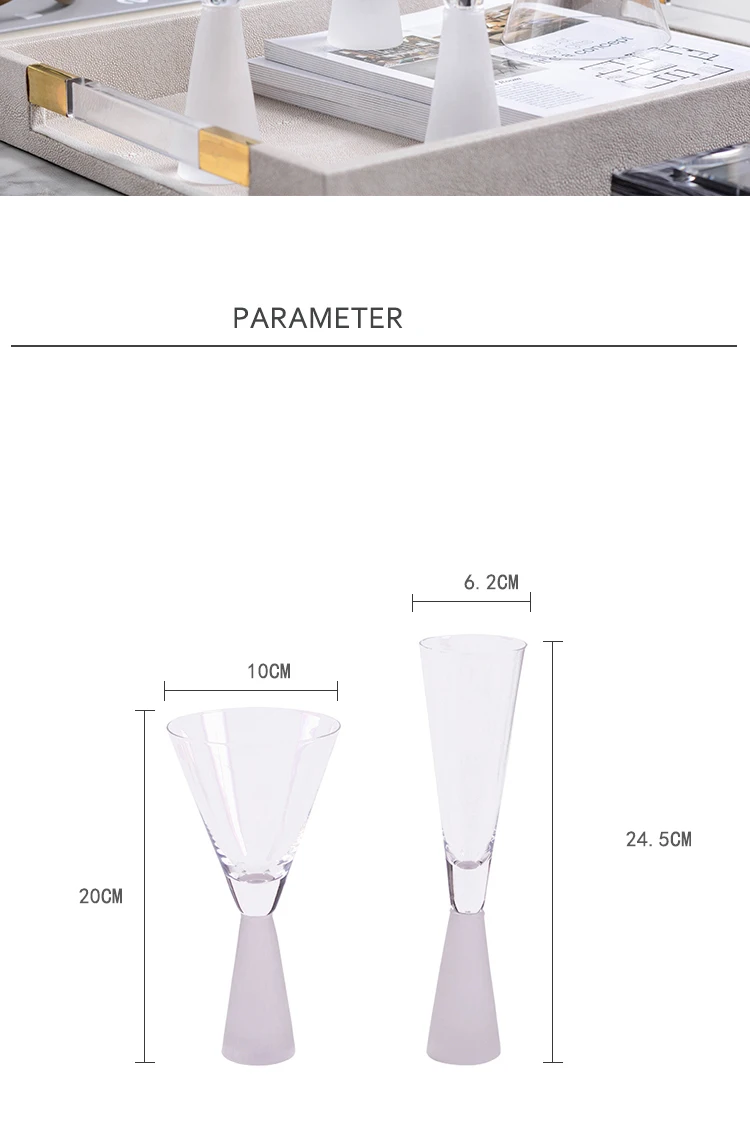 Бокал матовый бокал для вина серебряные розовые золотые бокалы сока цвет