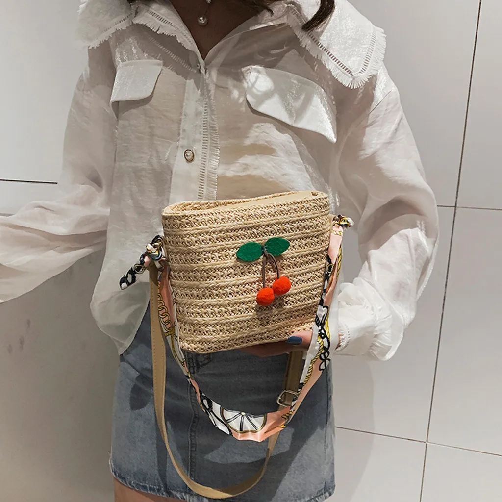 Женская сумка через плечо сумка-мессенджер с блестками шелковый шарф-ведро