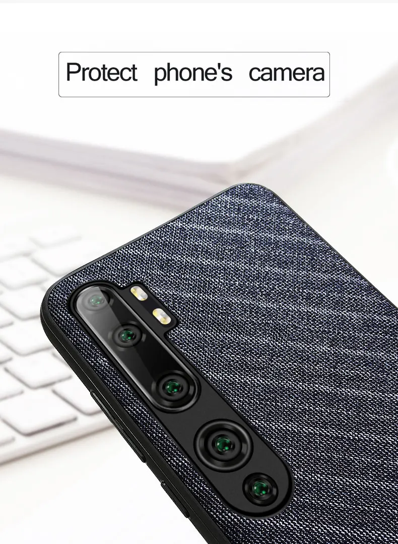 Для Xiaomi CC9 Pro Чехол Mofi для Xiaomi CC9Pro чехол для костюма тканевый мужской темный бизнес CC9Pro защита для перчаток синий