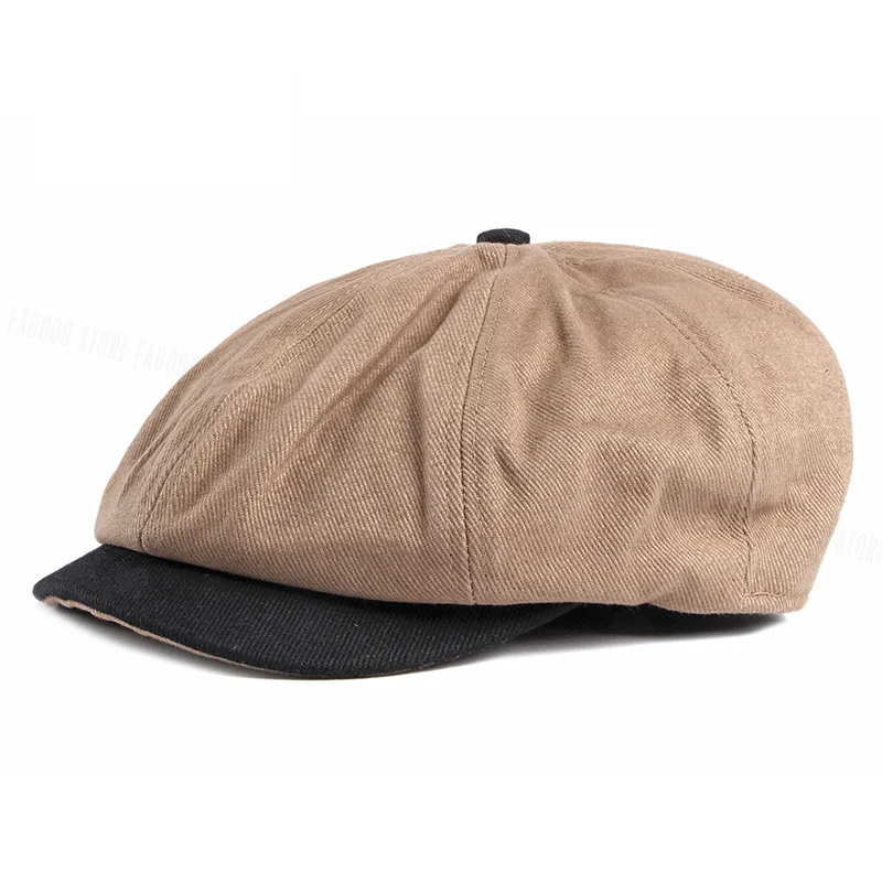 1920s Vintage Gatsby Beret Newsboy Cap for Women Spring Summer Winter Visor Hat 55-59 cm