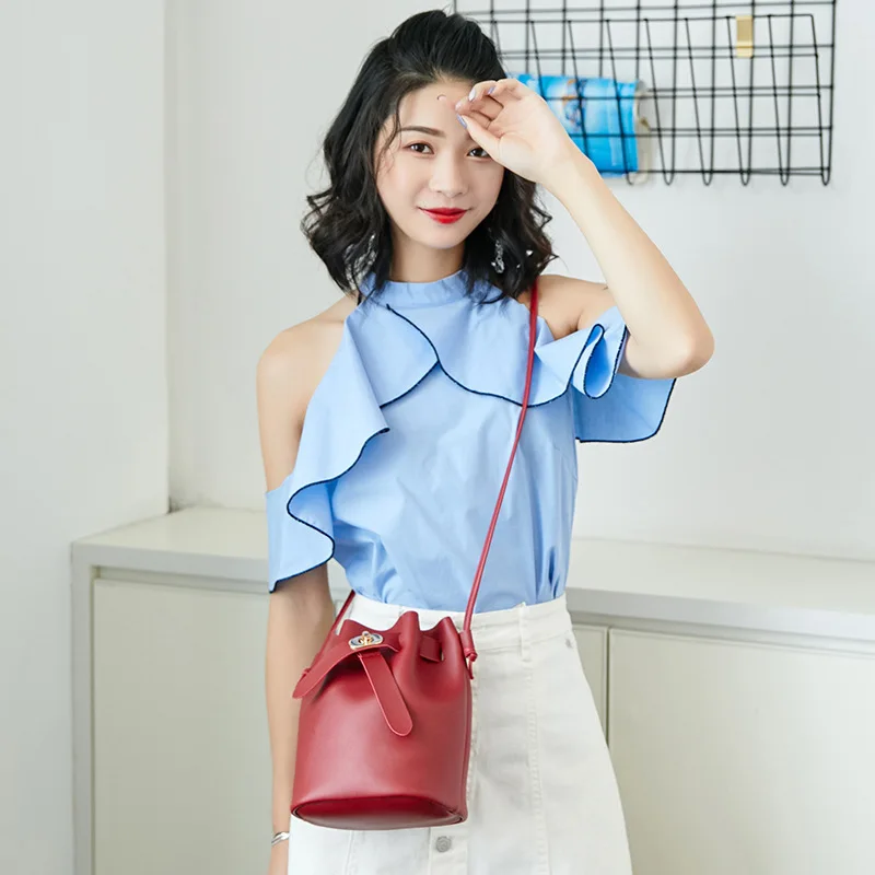 

Mini Shoulder Bucket Bag Women Handbags 2019 Female Mobile Phone Change Purse Small Crossbody Bag for Teenage Girls Messenger