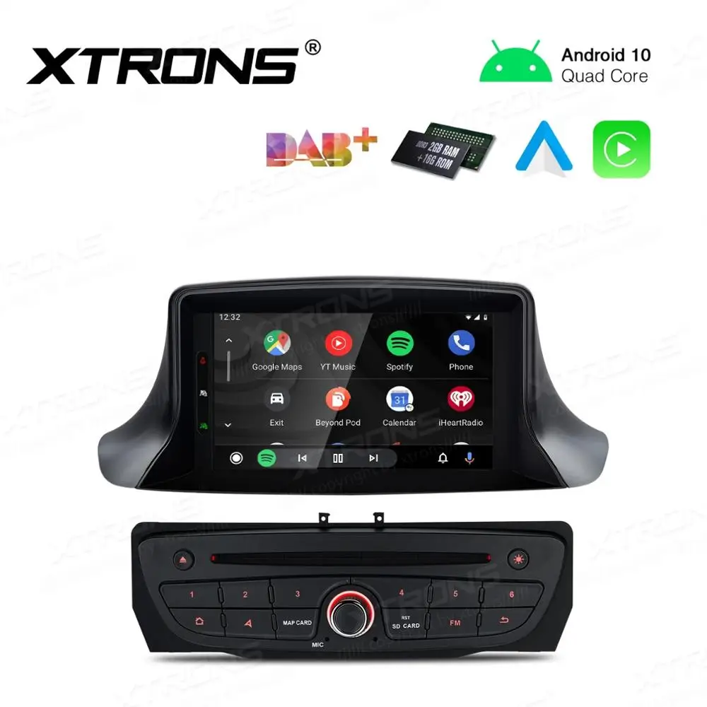 7&quot Android 10.0 OS Car DVD Multimedia GPS System for Renault Megane III / Fluence 2007 2008 2009 2010 2011 2012 2013 2014 2015 |