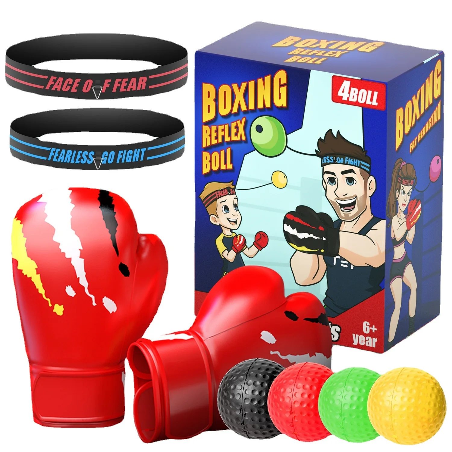

Boxing Reflex Speed Punch Ball Sanda MMA Raising Reaction Hand Eye Training Gym Muay Thai Boxe Accessories Fitness Exercise