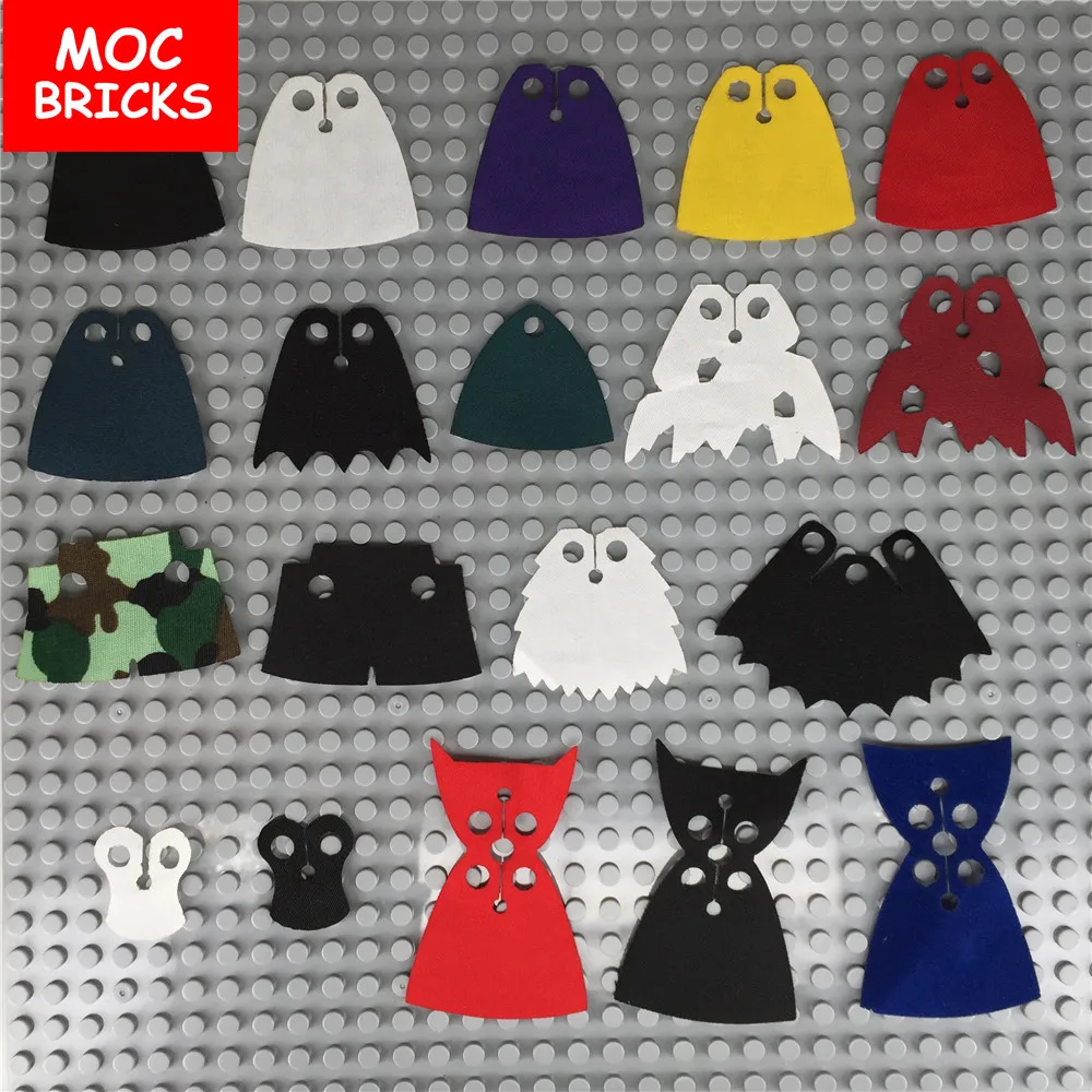 5 шт./лот MOC кирпичи цвета плащ Пользовательские DIY es игрушки подарок