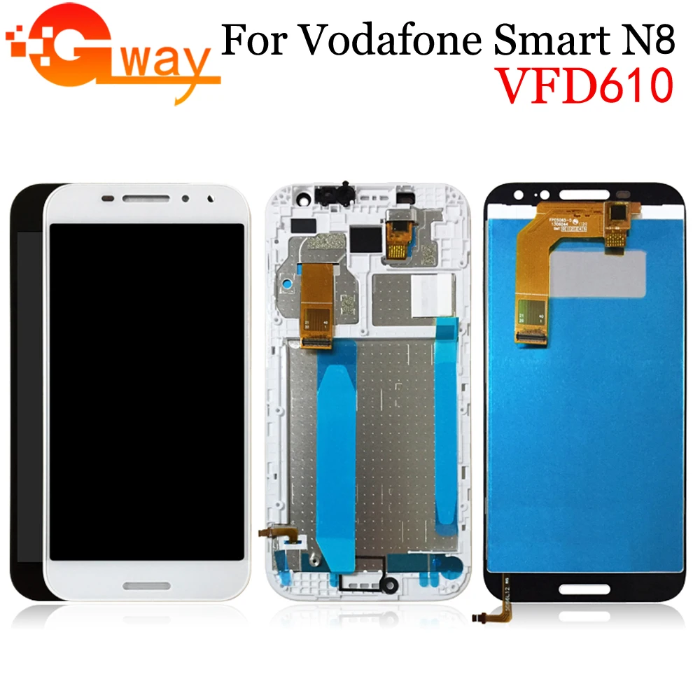 5 0 дюймов для Vodafone Smart N8 VFD610 Полный ЖК-дисплей + фотография с рамкой LCD | Мобильные