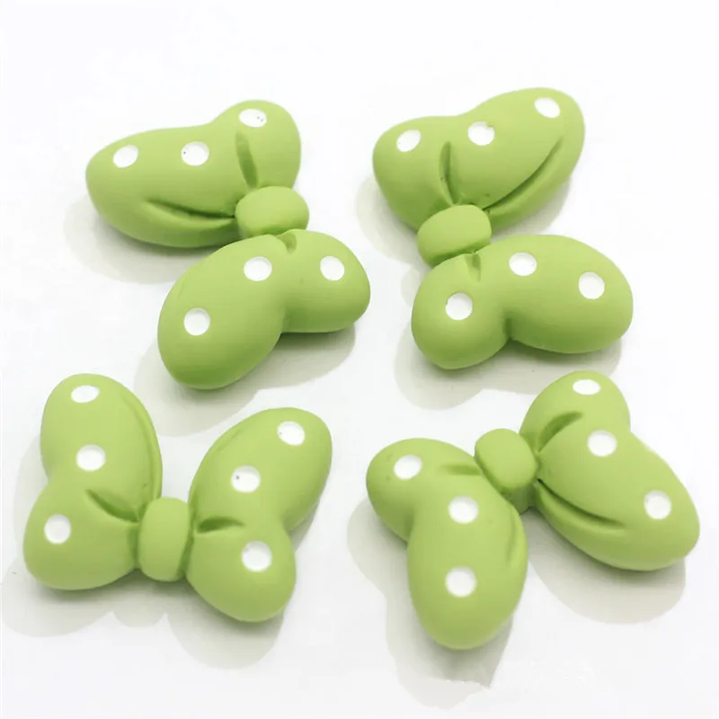 10 шт смешанные цвета с бантом из смолы бусины Украшения кабошон плоской задней