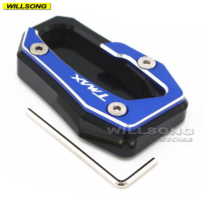 

Side Kickstand Stand Extension Support Enlarger Plate Base For YAMAHA TMAX530 SX/DX TMAX560 Motorcycle Accessories CNC LOGO