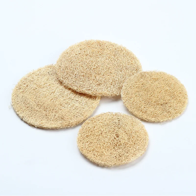 Губка из натуральной люфы ручной работы в японском стиле коврик для горшка