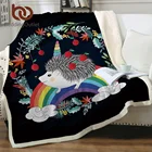 BeddingOutlet одеяло с рисунком ежика, Радужное плюшевое покрывало, цветочное мультяшное одеяло на заказ, цветное одеяло с единорогом, одеяло для животных