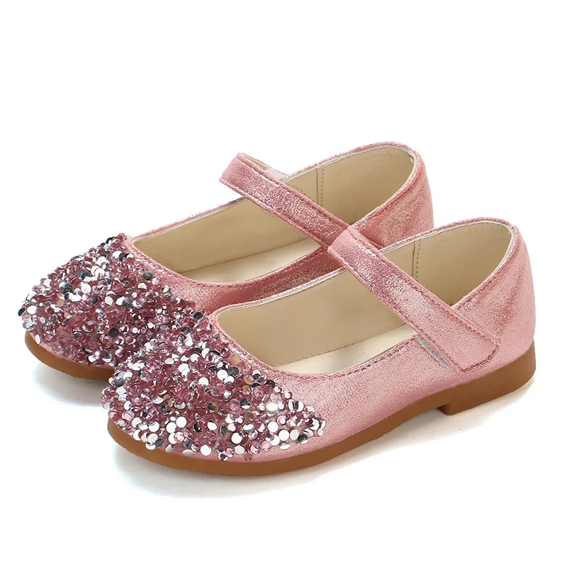 

girls shoes Spring Fashion Sequins Toddler Baby Girl Party Shoes Kids Dresses For Party And Wedding Ladies Flat