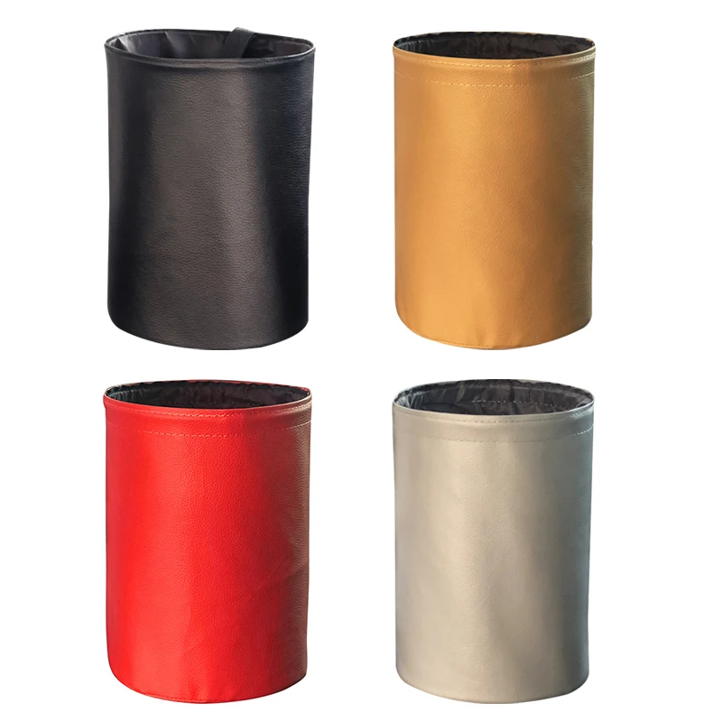 

Car Storage Busket Interior Rubbish Container For Waste Organizer Holder Waterproof Garbage Can Trash Bin Folding Car Organizer