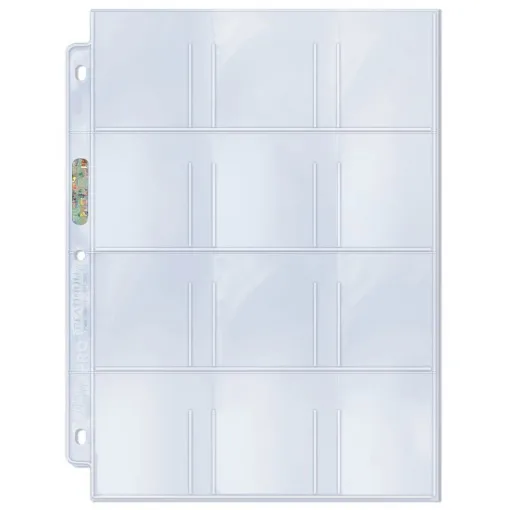 

20PCS/LOT Ultra.Pro 12 Pockets Transparent Toploading Card Pages Cards Holder Protector For Mini Cards Album Page 55mm*68mm