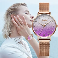 sunkta new rose gold purple watch women business quartz watch ladies top brand luxury women watches girl clock relogio feminino