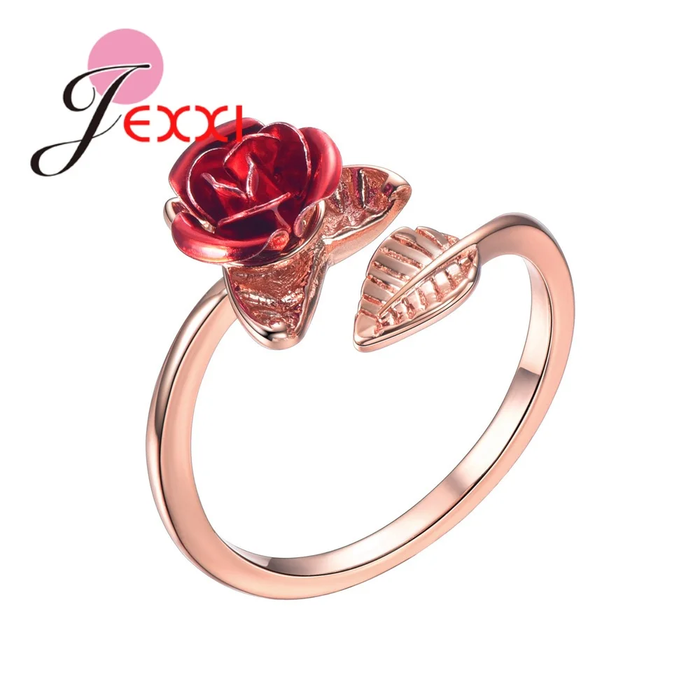 

Genuine 925 Sterling Silver Rings Rose Shape Open Finger Rings Multiple Models For Selection Wholesale/Retail/Drop Shipping