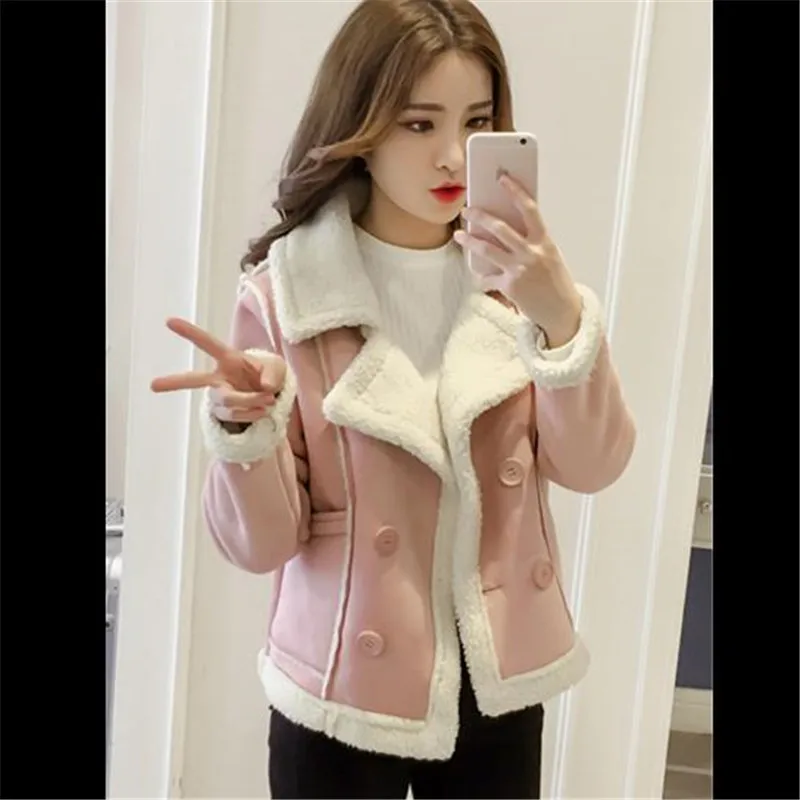 Женская осенне зимняя шерстяная обувь женская короткая куртка пальто из