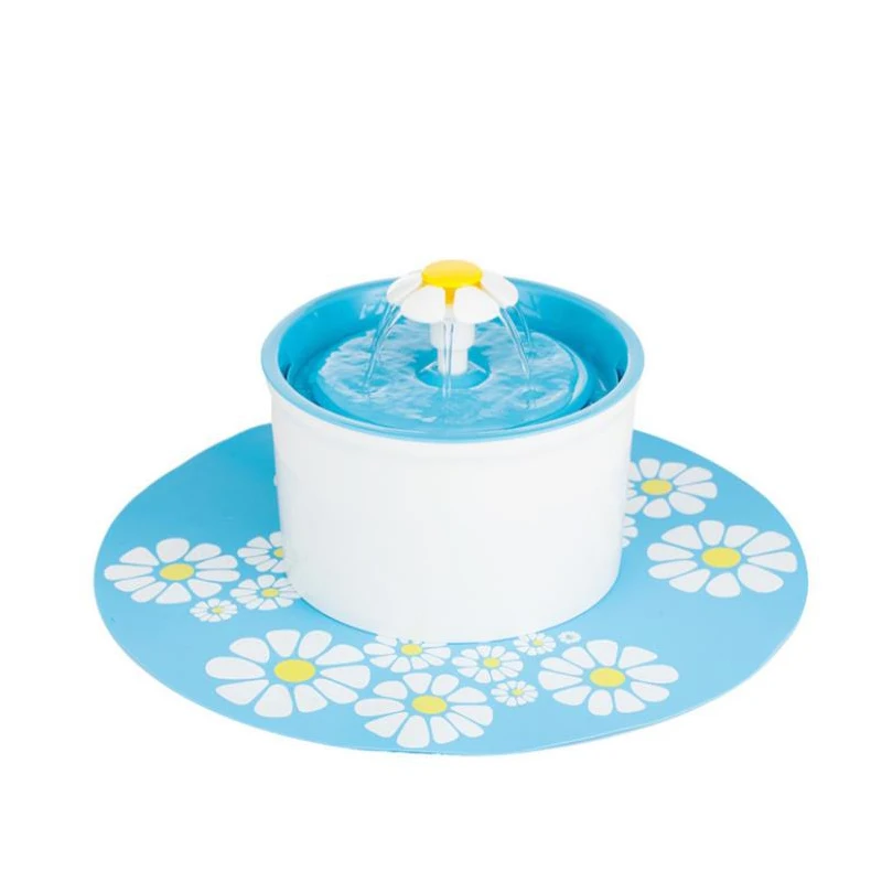 Автоматический фонтан для домашних животных Электрический светодиодный