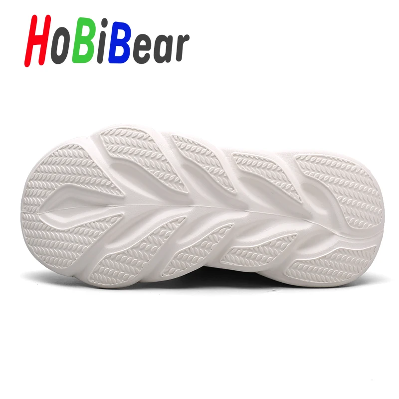 HOBIBEAR/спортивная обувь унисекс для детей; дышащая детская обувь для бега для девочек; нескользящие детские кроссовки для мальчиков; школьная обувь на плоской подошве для подростков