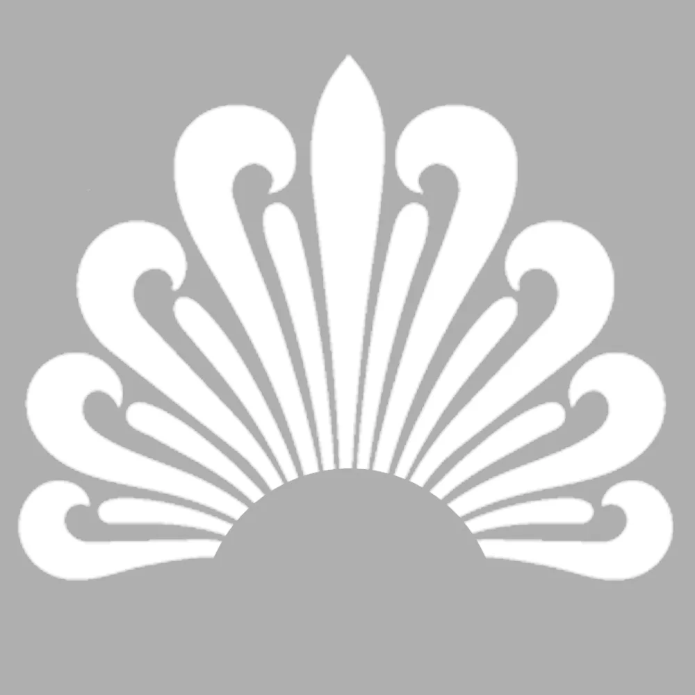 Трафарет с цветочным рисунком в стиле арт деко 30x30 см| |