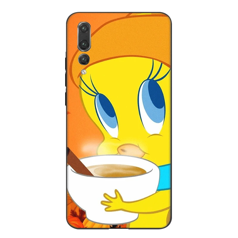 Mobile Phone Case Silicone For Honor Note 10 View 20 6A 7A 7C 7X 8 8X 8C 9X 9 Lite Pro Cover Yellow Bird Cartoon Tweety Bag | Мобильные