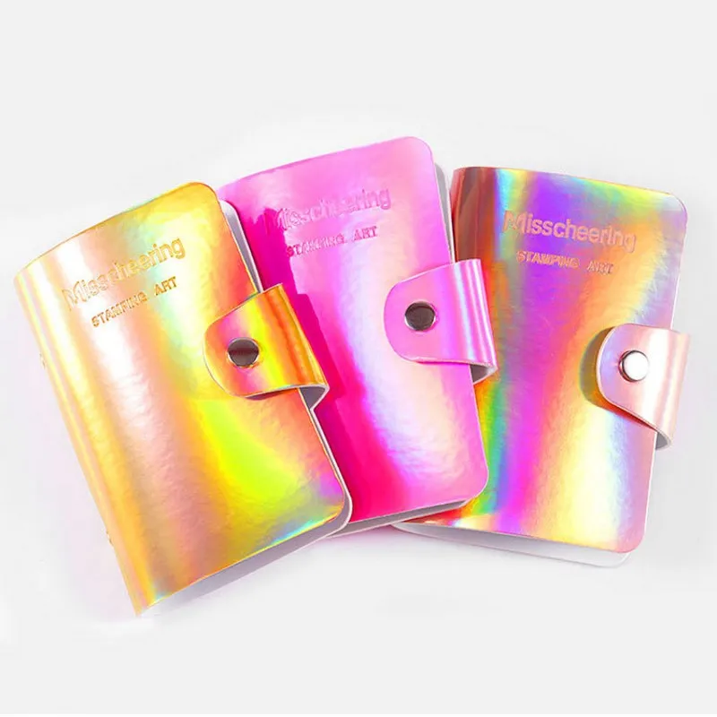 20 слотов штамп для дизайна ногтей пластина стемпинга держатель голографическая