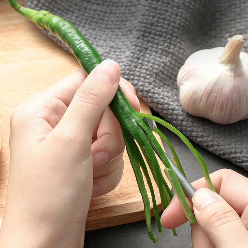 Кухня лук цветок резак Нержавеющая сталь овощ перец чили измельчитель шалоты