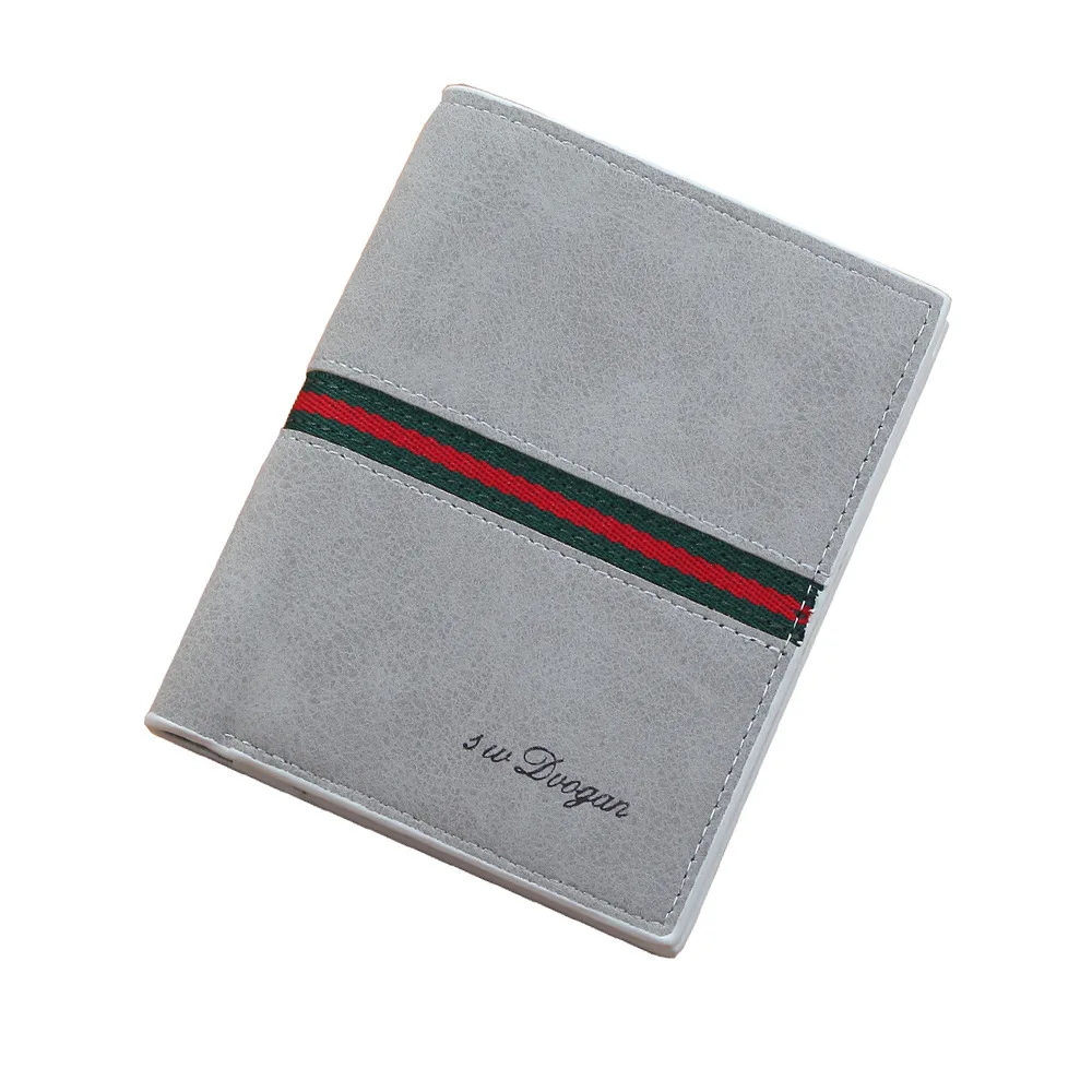

Wallet Men's Brand Brown Black Magic Three Fold Leather Ultra Thin Mini Wallet Small Purse Men's Wallet Pocket Luxury Designer