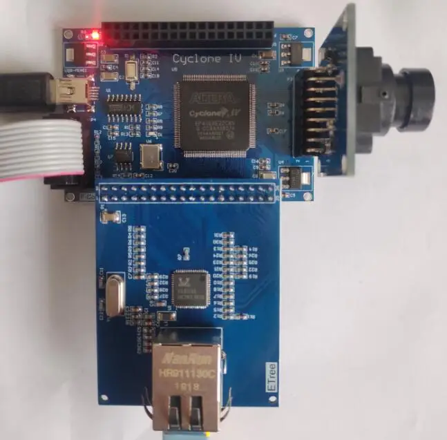 Макетная плата FPGA/основная EP4CE6 минимальная системная камера гигабитная Сеть USB2.0