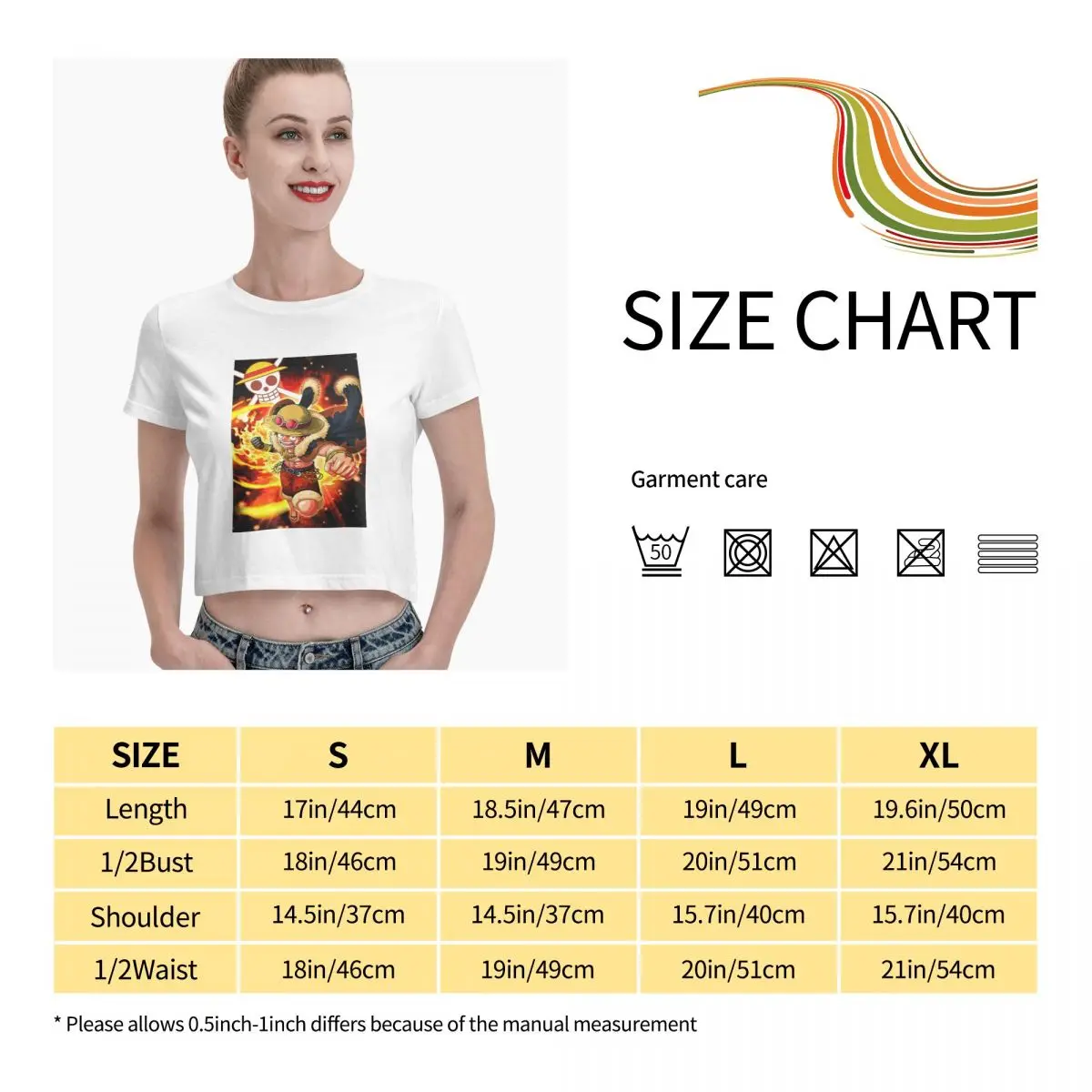 

Anime Fans MonkeyD Luffy 6 woman's tshirts fashion Short sleeveRound neck T-shirt