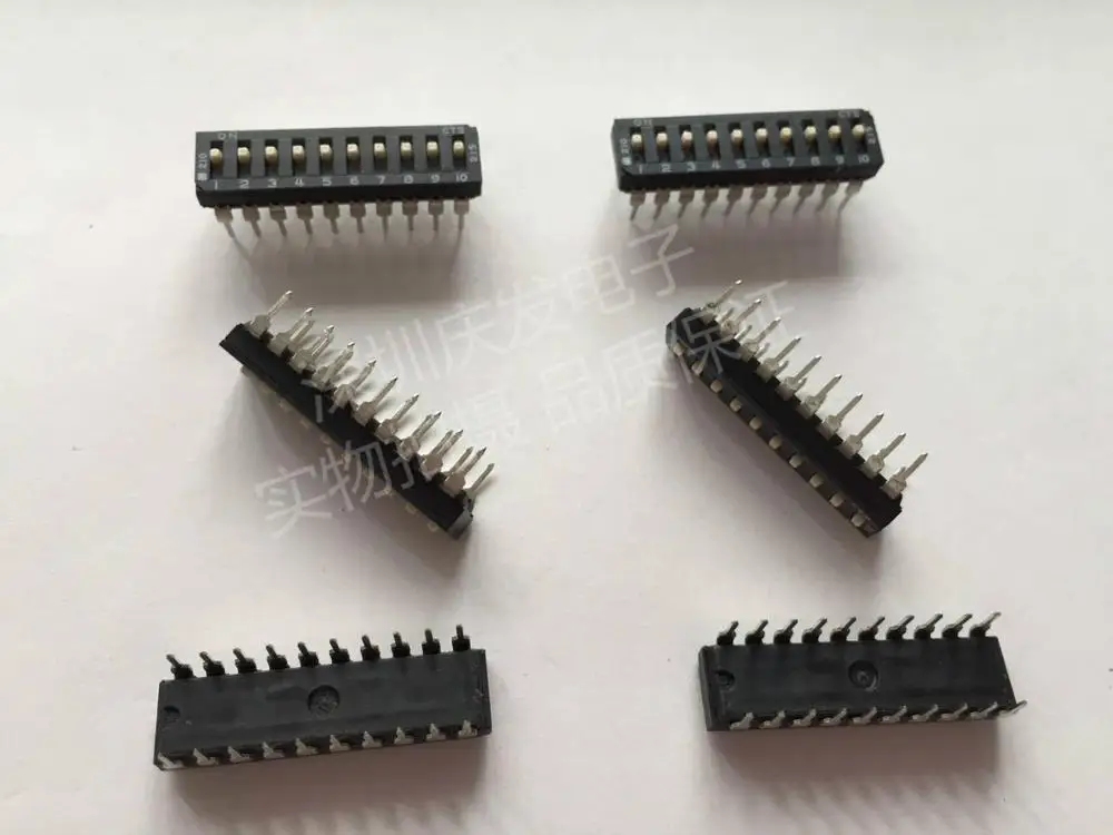 

Original new 100% dial switch 210-10MS 10 bit DIP20 spacing 2.54mm code switch
