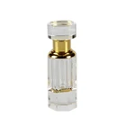 Портативная винтажная пустая Хрустальная бутылка для духов 3 мл, декоративный флакон для эфирных масел