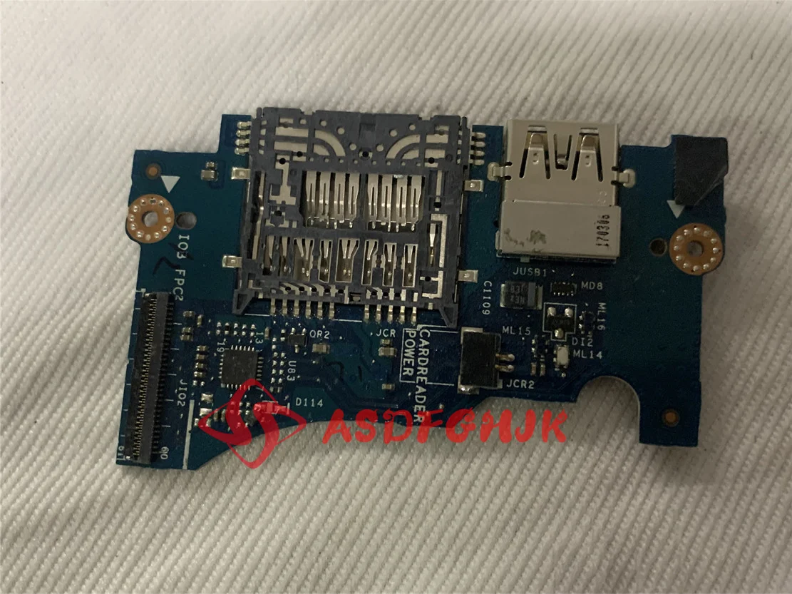 Оригинальный Мощность Кнопка USB кард ридер для Dell XPS 13 9343 9350 9360 AAZ80 LS C881P 0H2P6T H2P6T CN TESED