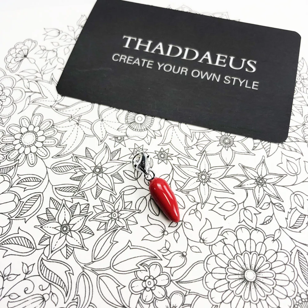 Красным перцем Милая подвеска в форме Европы Новая коллекция Шарм хорошая