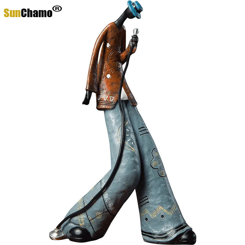 Креативная фигурка скульптурные украшения искусство музыка рок-группа модель