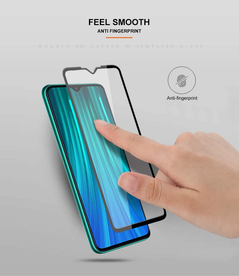 Mocolo 2.5D полное покрытие стеклянная пленка для Xiaomi Redmi Note 8 PRO защита экрана полный экран для Redmi Note 8 Закаленное стекло пленка