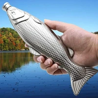 4oz fish shape hip flask stainless steel personalited unique portable alcohol whiskey vodka liquor wine drinkware flasks
