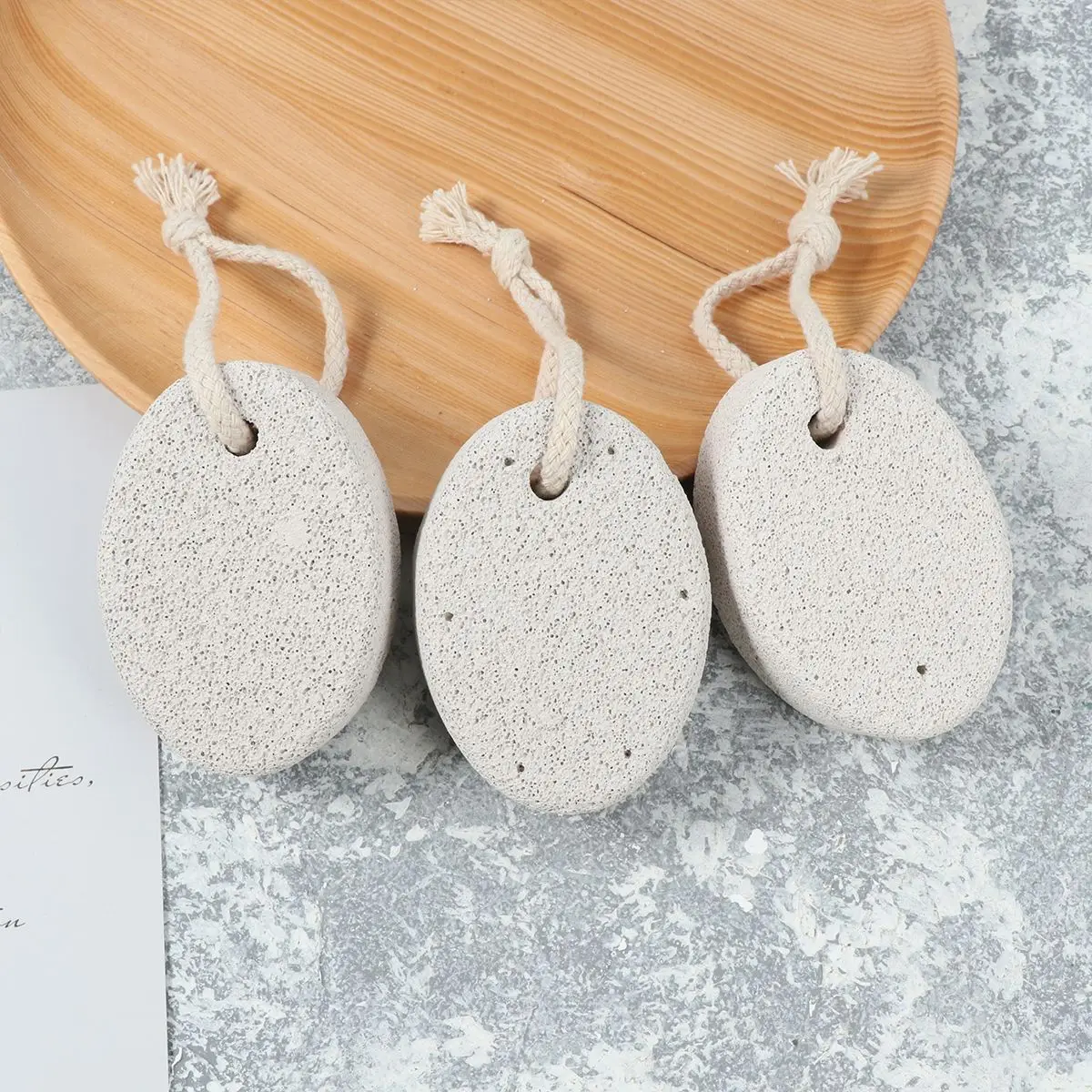 Каменные пилки для ног 3 шт. удаления мозолей Vesuvianite Pumice Stone омертвевшей кожи |
