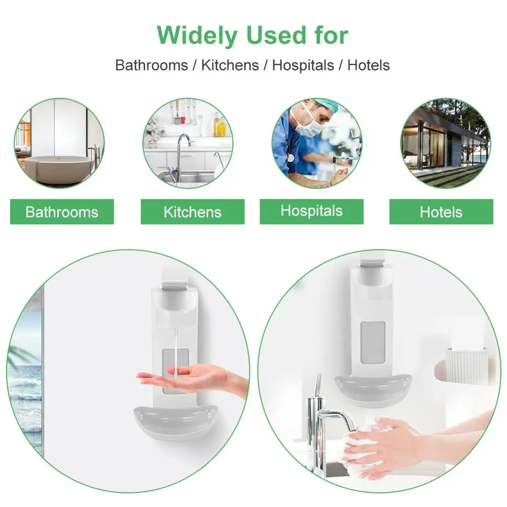 

2021 NEW Manual Soap Dispenser Hospital Hotel Disinfection Hand Sanitizer Bottle 500ml/1000ml Elbow Pressure Soap Dispenser