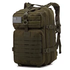 Тактический военный рюкзак объемом 50 л, водонепроницаемый рюкзак для насекомых, вместительный уличный рюкзак 3P EDC Molle для треккинга, кемпинга, охоты