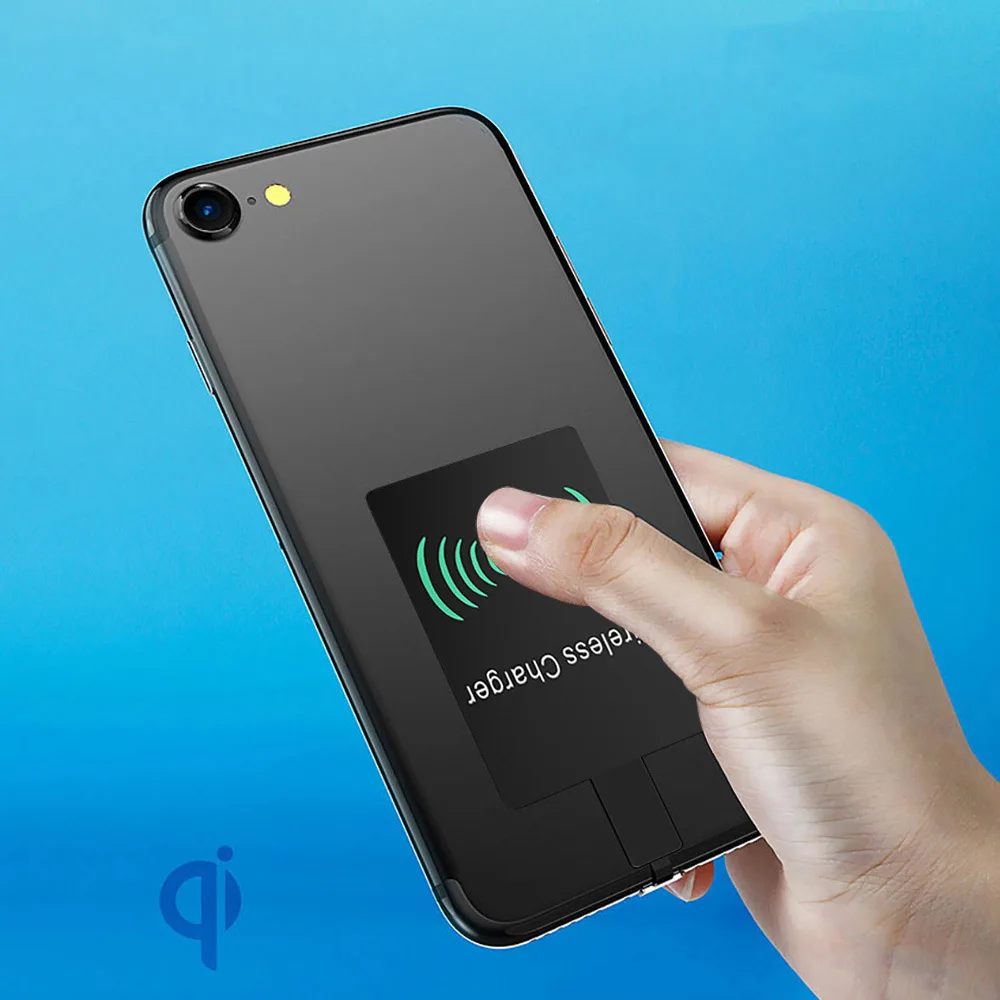 Qi Беспроводное зарядное устройство приемник для iPhone 5 5S SE 6 6S 7 Plus Универсальный зарядный приемник адаптер Pad катушка для Micro usb type-C