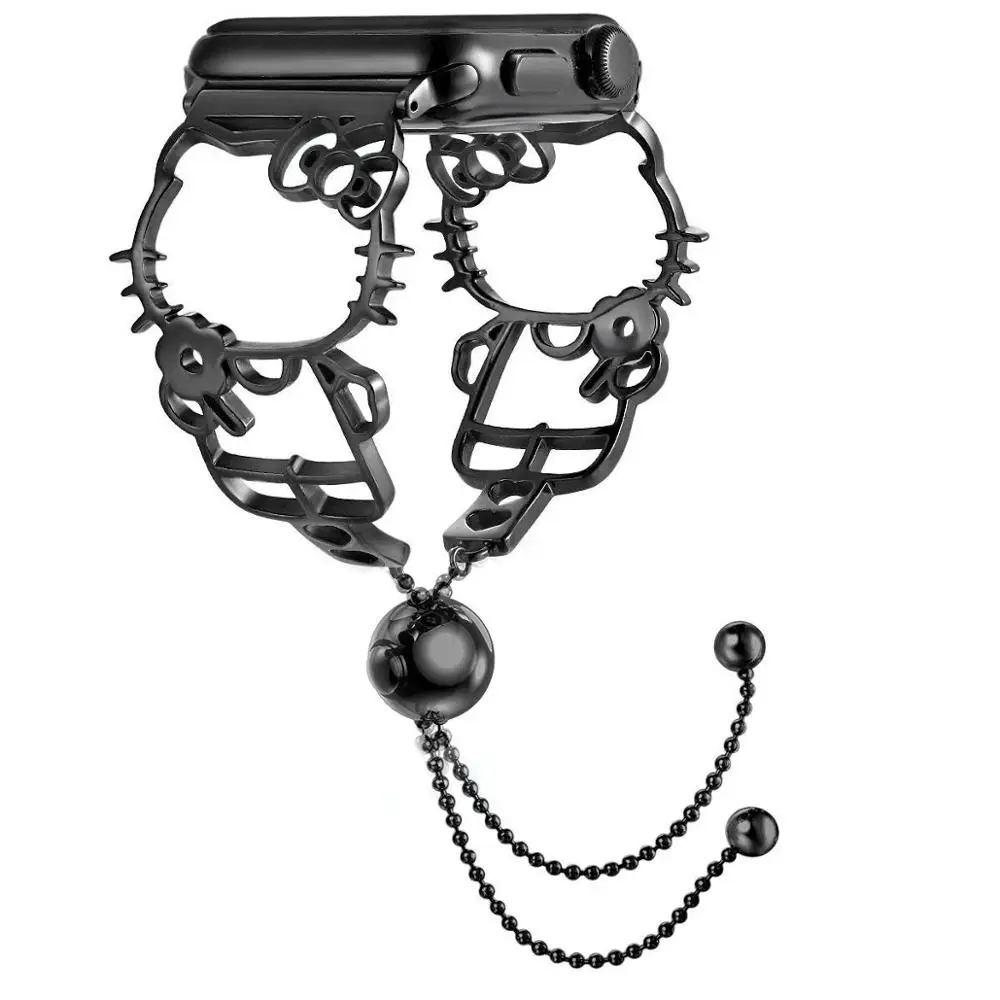 

Для Apple Watch 4 40 мм 44 мм ремешок для часов из нержавеющей стали цвета розового золота ремешок для часов IWatch series 3/2 38 мм 42 мм