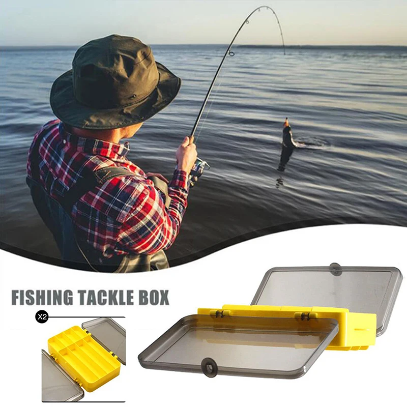

Portable Waterproof Double-sided Fishing Tackle Box Fishing Lure Storage Case