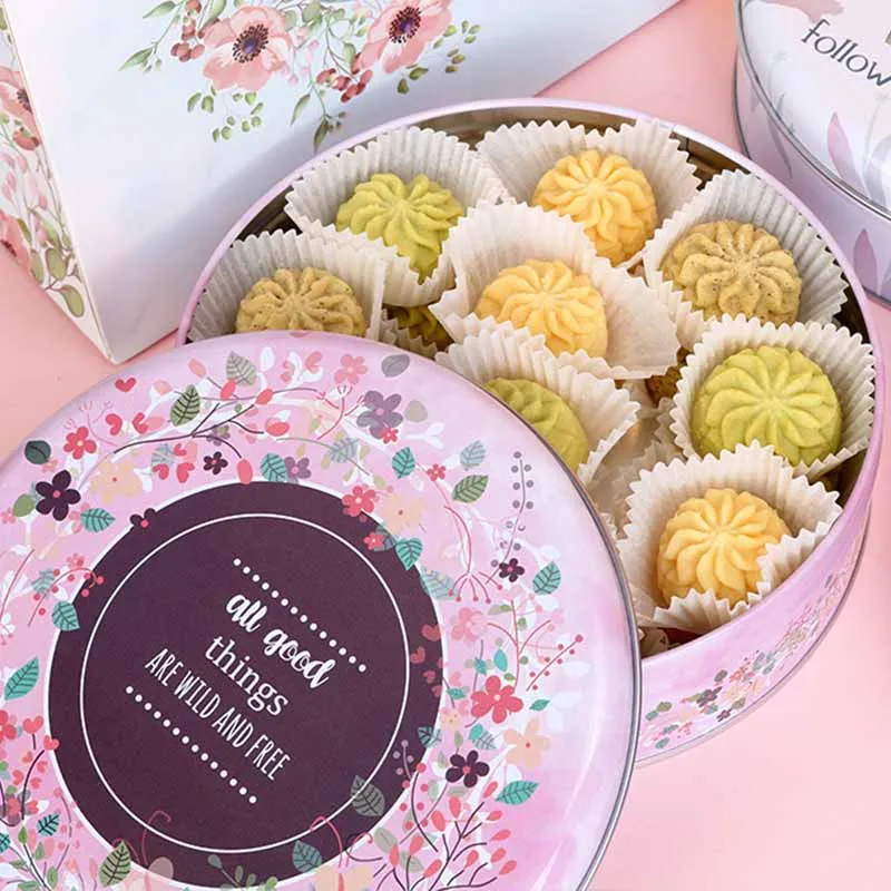 Большая жестяная коробка для печенья конфет домашняя десертов молока пустая