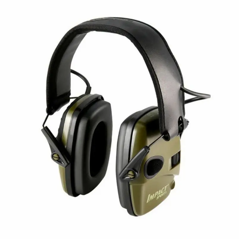 

NEW Green Electronic Shooting Earmuff Outdoor Sports Anti-noise Headset Impact Sound Amplification Hearing Protective Headset