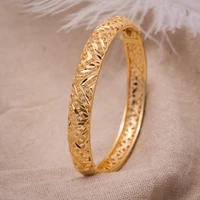 annayoyo 1pcs gold color bangles for women jewelry dubai bangles ethiopian bride wedding dubai bracelet party wedding gifts